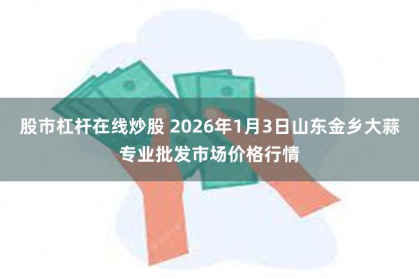 股市杠杆在线炒股 2026年1月3日山东金乡大蒜专业批发市场价格行情